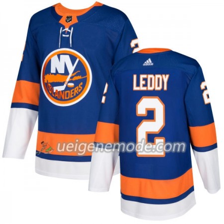 Herren Eishockey New York Islanders Trikot Nick Leddy 2 Adidas 2017-2018 Royal Authentic